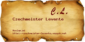 Czechmeister Levente névjegykártya